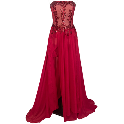 AUVORA CHERRY FLEUR CORSET GOWN