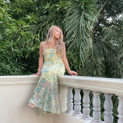 SOLAR FLEUR TIER DRESS