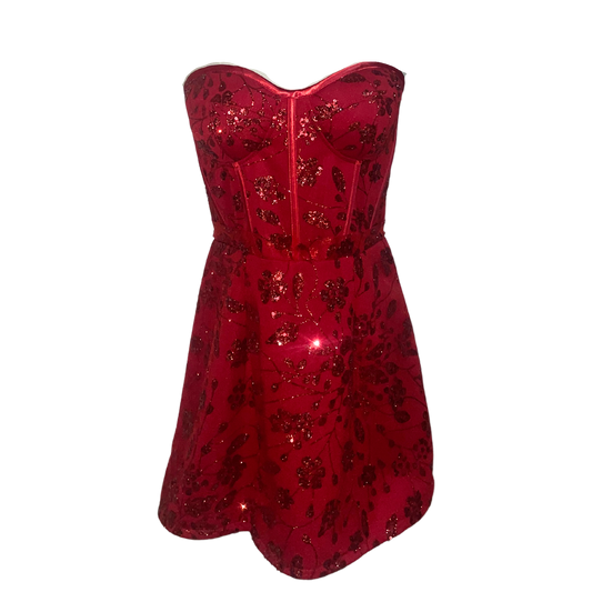 CHERRY FLEUR CORSET MINI DRESS